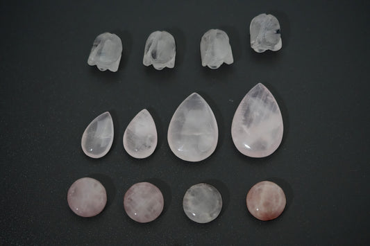 Rose Quartz & Clear Quartz