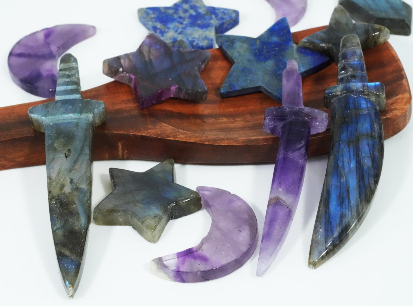 Mixed Gemstones (Labradorite, Lapis Lazuli, Amethyst, Green Adventurine, Rose Quartz, Clear Quartz)