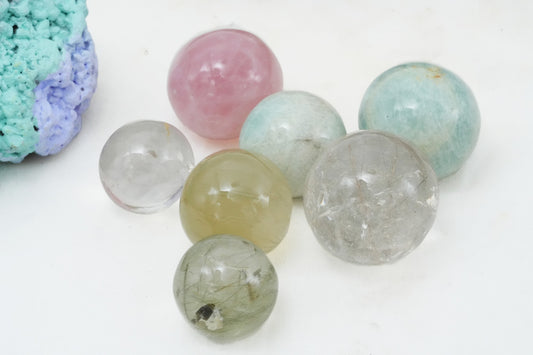 Mixed Gemstone Spheres