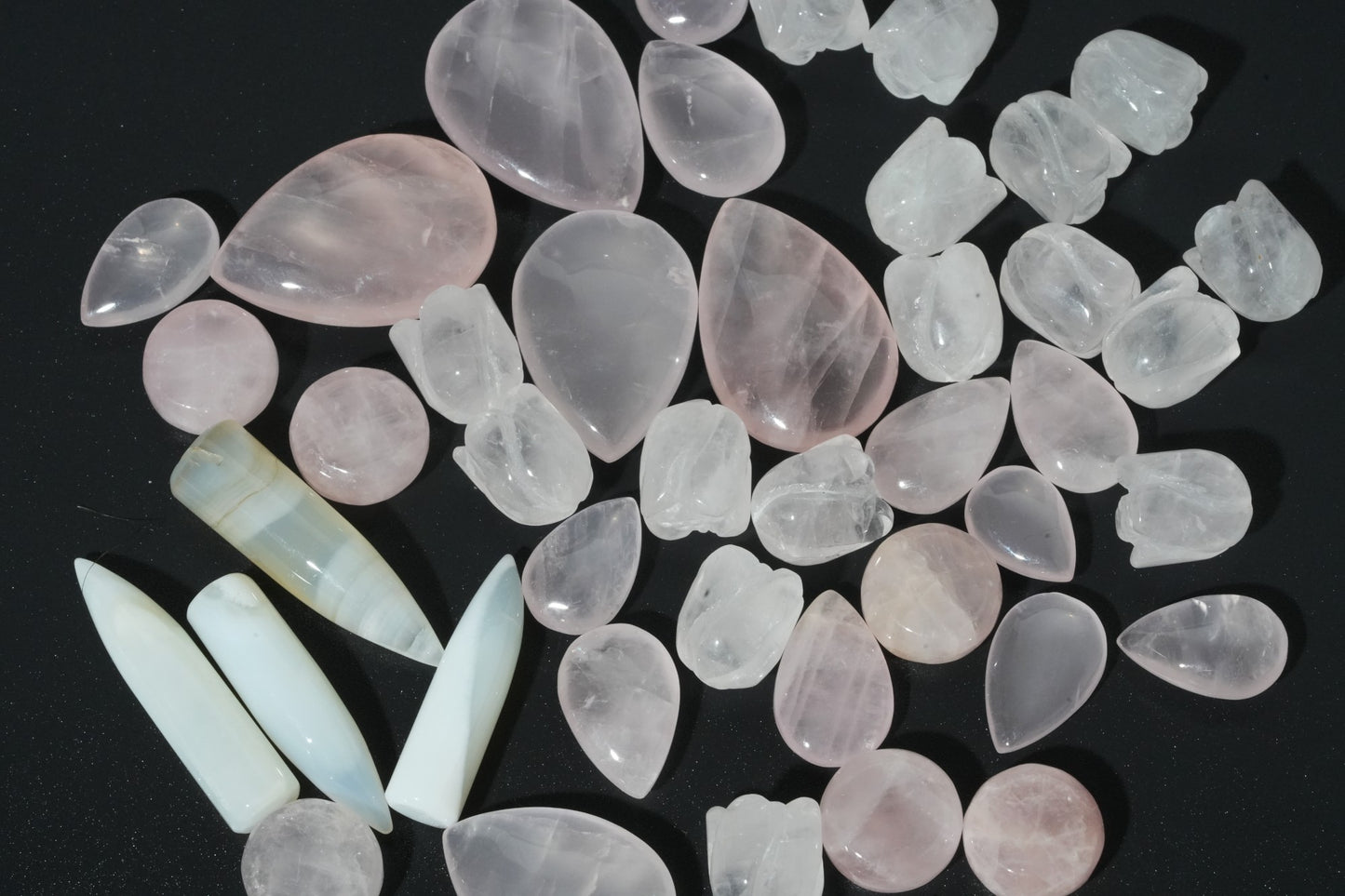 Rose Quartz & Clear Quartz