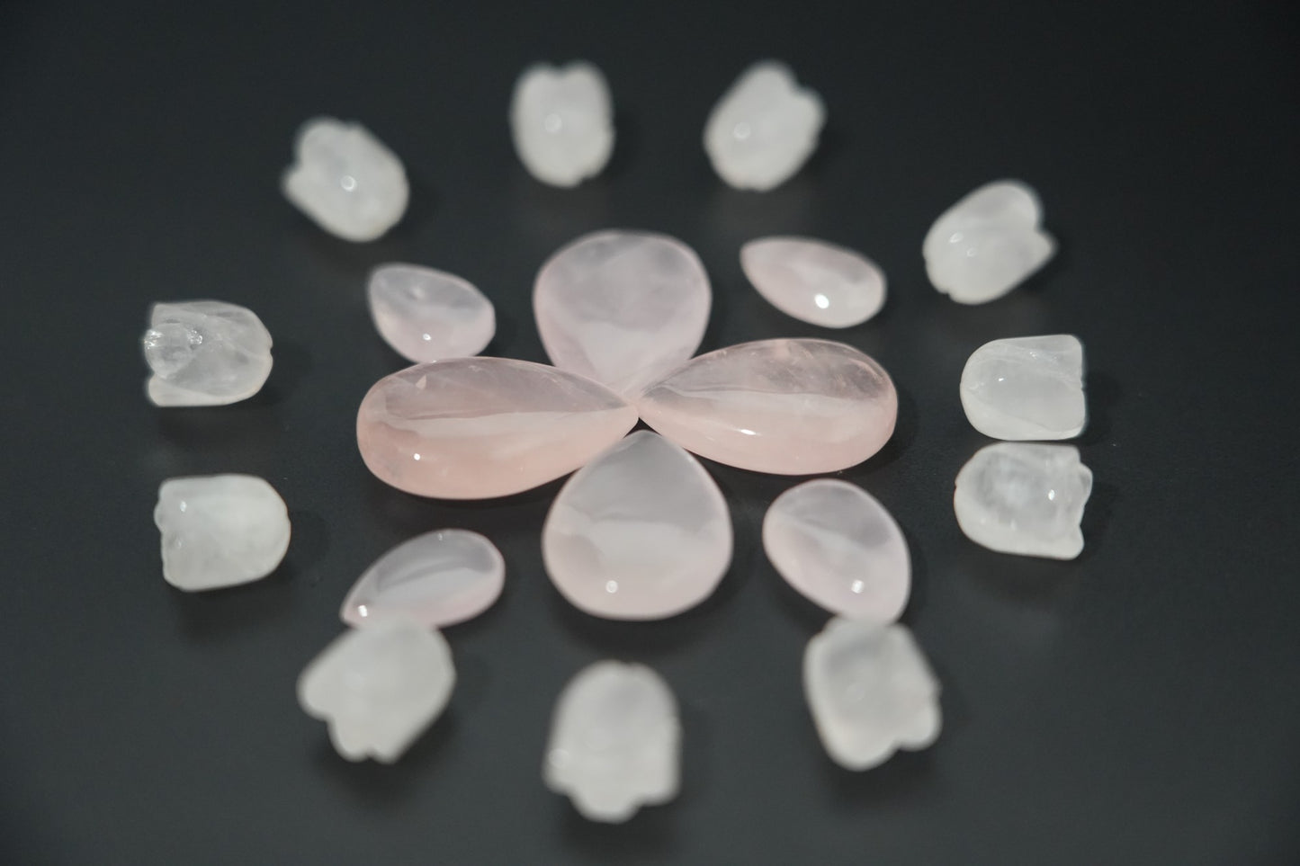 Rose Quartz & Clear Quartz